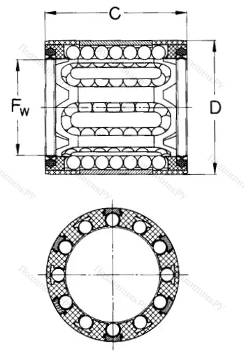 Подшипник LBBR 14-2LS/HV 6 в Омске