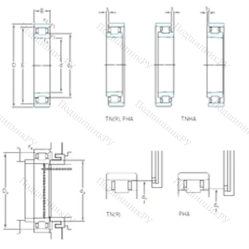 Подшипник роликовый радиальный N 1019 KTN 9/HC 5SP от производителя  SKF