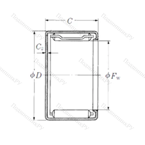 Подшипник игольчатый радиальный MFJ-59 от производителя  NSK Подшипник игольчатый радиальный MFJ-59 от производителя  NSK