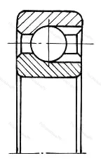 Подшипник  970803 размер 17x52x14 от производителя  ГПЗ-5