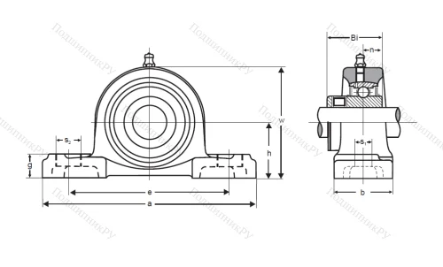 Подшипниковый узел UCP 210 ASAHI в Омске