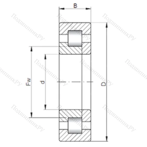 Подшипник роликовый радиальный NUP 31/560 от производителя  CX