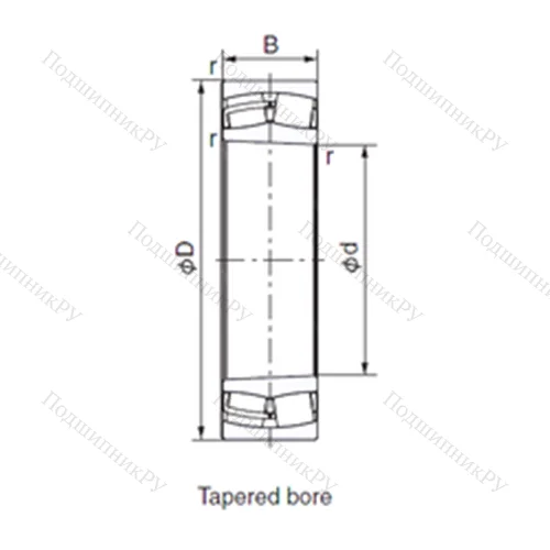 Подшипник роликовый радиальный 23134EX 1K