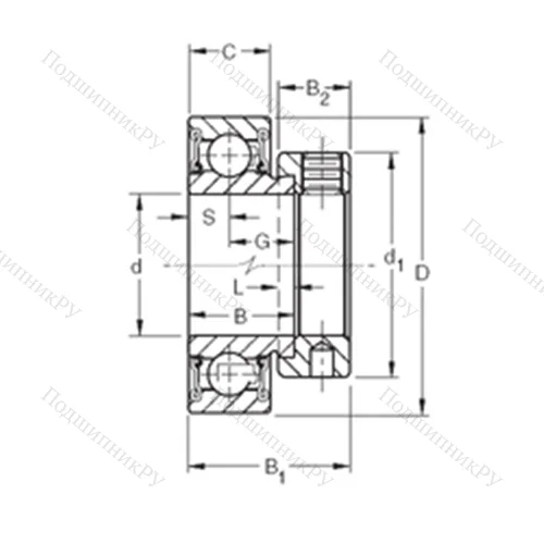 Подшипник шариковый радиальный RAE 17RR