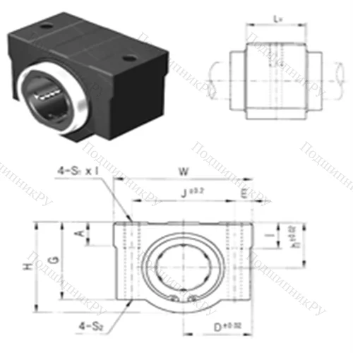 Подшипник шариковый линейный SC 10V-B от производителя  Samick