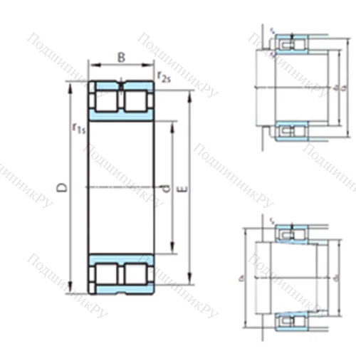 Подшипник роликовый радиальный NNP 4952V