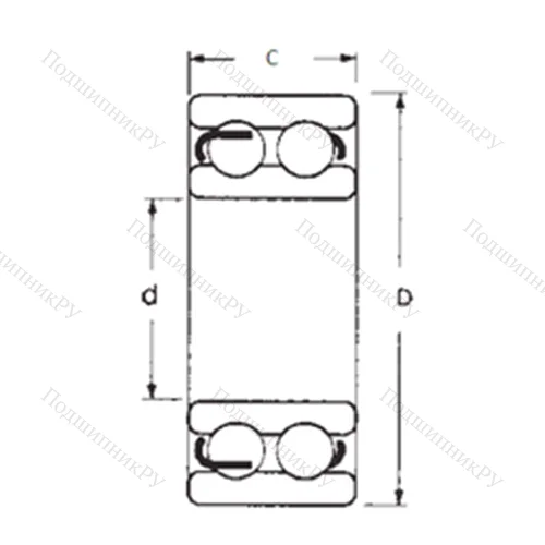 Подшипник шариковый радиальный 4313ZZ от производителя  FBJ