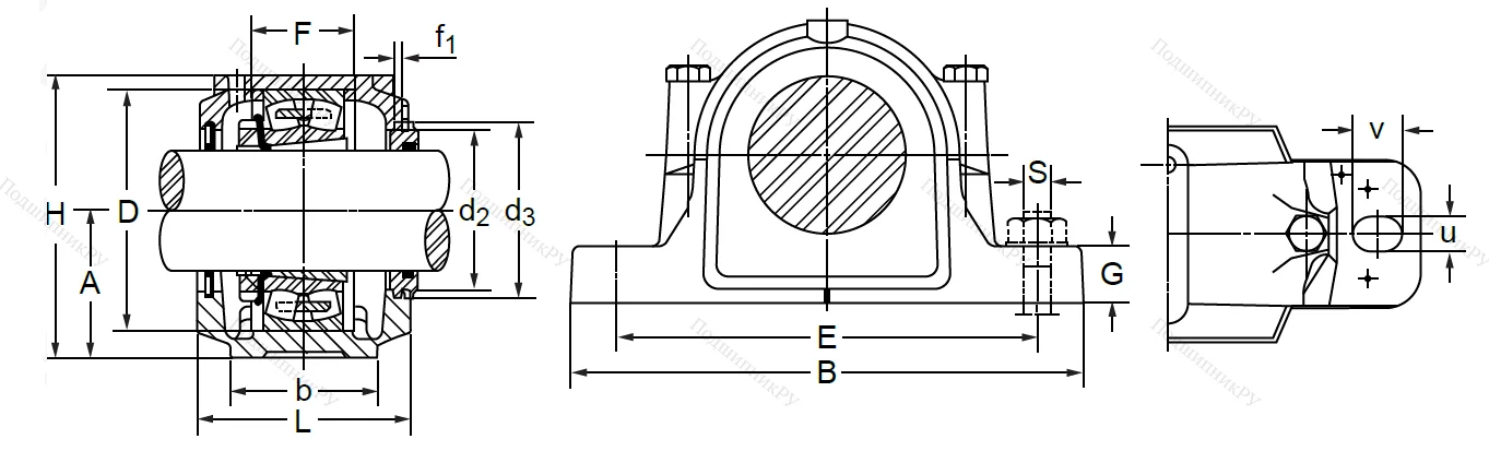 Подшипниковый корпус SNL 510-608 TG (SNK 510-608) в Омске