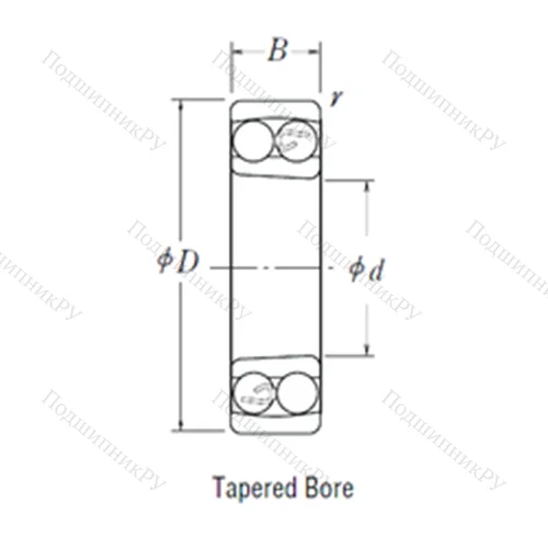 Подшипник шариковый радиальный самоцентрирующийся 2316 K