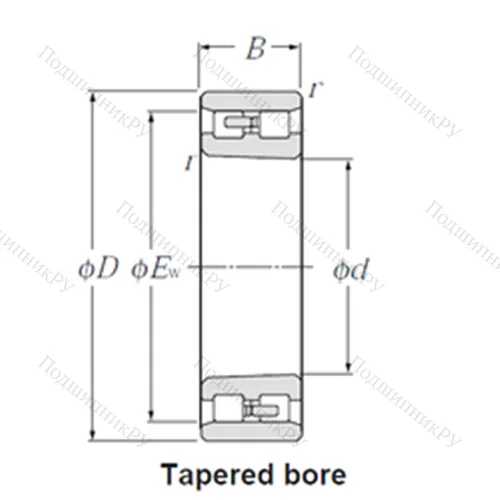 Подшипник роликовый радиальный NN 3005K