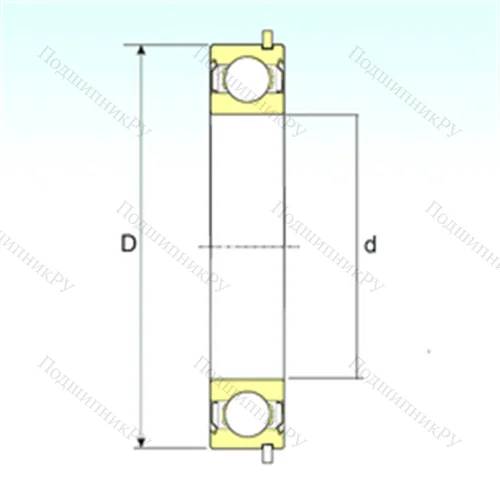 Подшипник шариковый радиальный 6211-ZZNR