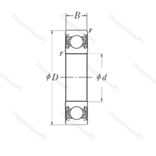 Подшипник шариковый радиальный BB 1-1209-2RS/DBGWP от производителя  SKF