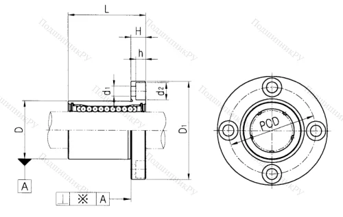 Подшипник LMEF 60 UU в Омске
