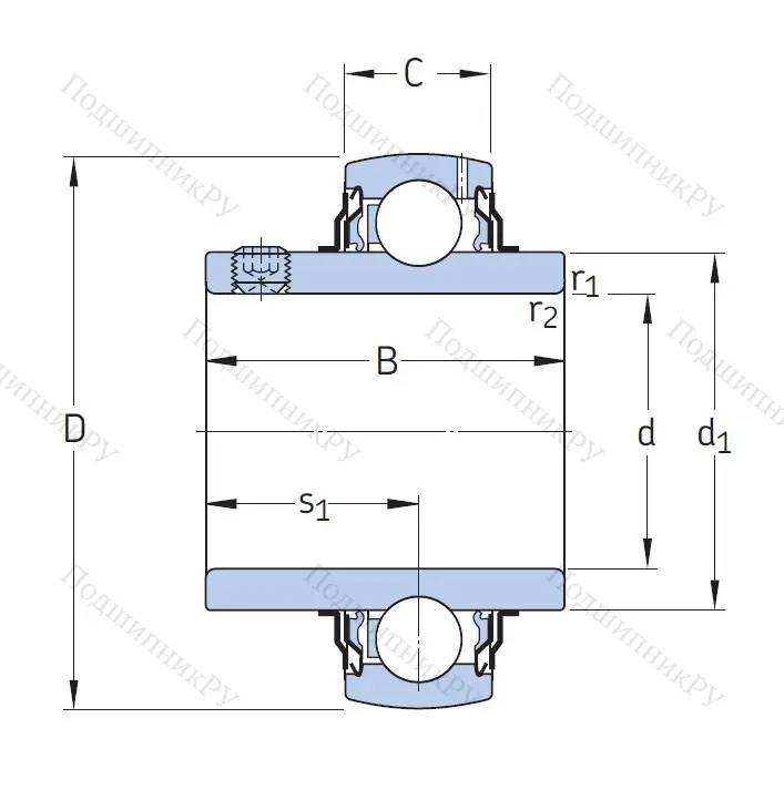 Корпусный подшипник YAR 210-2F в Омске