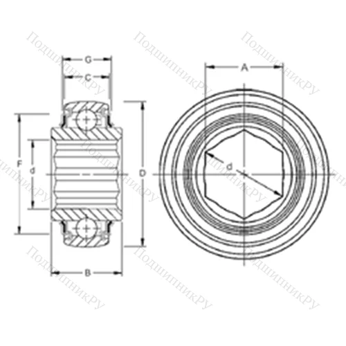 Подшипник шариковый радиальный 205PPB 13