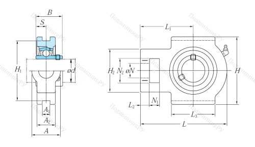 Подшипниковый узел UCT 211 J в Омске