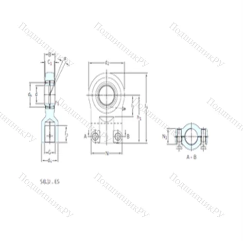 Подшипник скольжения сферический SILR 35ES от производителя  SKF