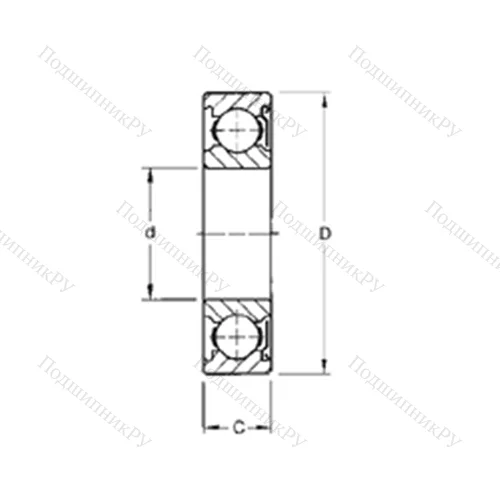 Подшипник шариковый радиальный S 10KD