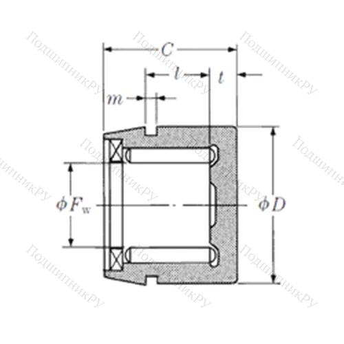 Подшипник игольчатый радиальный NSA 024A от производителя  NSK