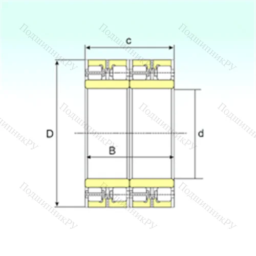 Подшипник роликовый радиальный FCDP 100142480 от производителя  ISB