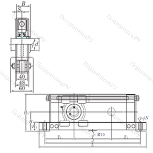 Подшипниковый узел шариковый радиальный UCTL 207-300 от производителя  KOYO