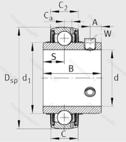 Корпусный подшипник UC 211 в Омске