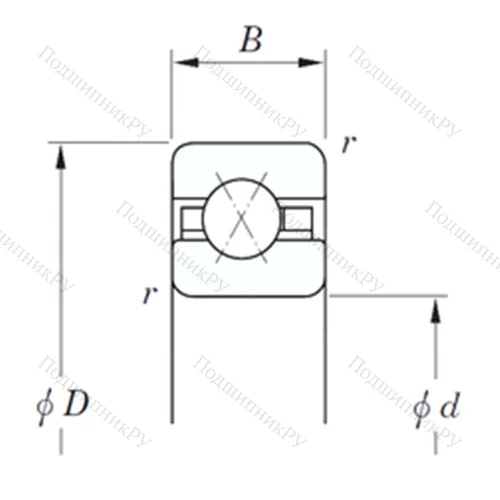Подшипник шариковый радиально-упорный KDX 200