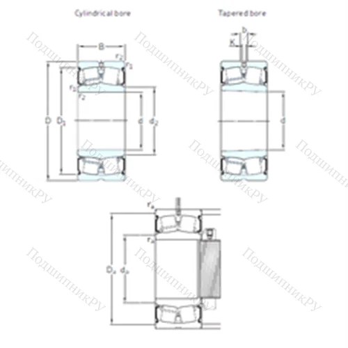 Подшипник роликовый радиальный самоцентрирующийся BS 2-2216-2CSK/VT 143 от производителя  SKF