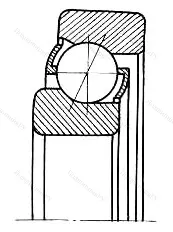 Модификация подшипника 326704К размер 20x52x17 от производителя  ГПЗ-1