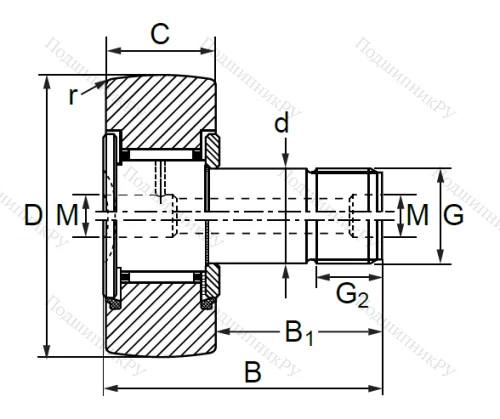 Опорный ролик  KR 30 PP в Омске