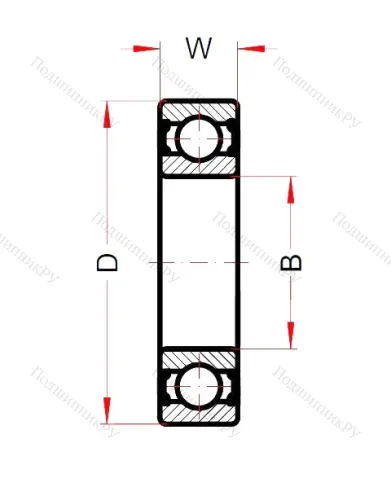 Высокотемпературный подшипник 6202 BHTS ZZ C 4 220°-250° (BECO) от производителя  BECO