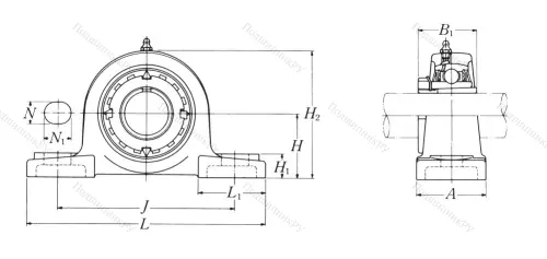 Подшипниковый узел UKP 211 D 1 в Омске