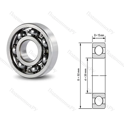 Подшипник шариковый радиальный 6411-2RS от производителя  FERSA
