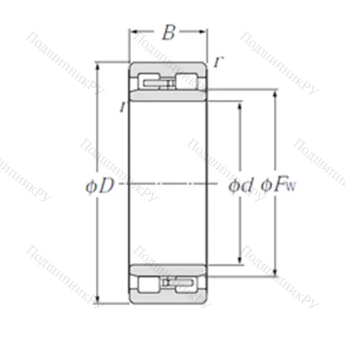 Подшипник роликовый радиальный NNU 4988