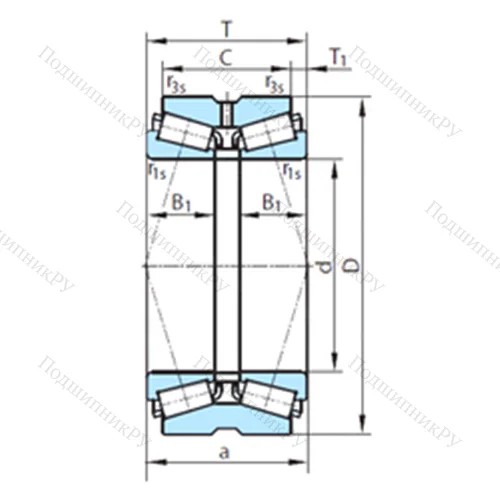 Подшипник роликовый радиально-упорный PSL 610-22 от производителя  PSL