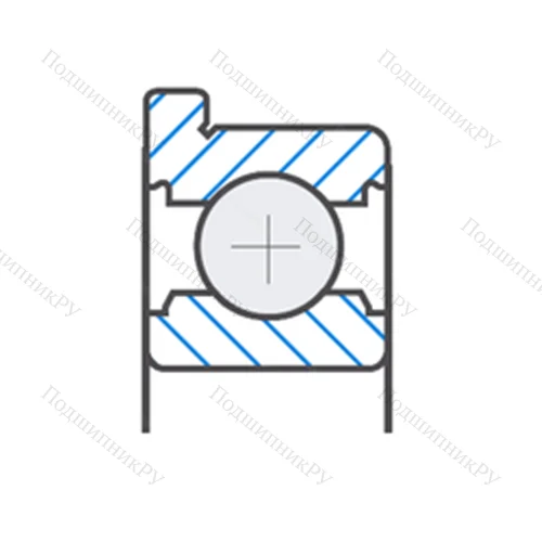 Подшипник шариковый радиальный B 30-72C 3