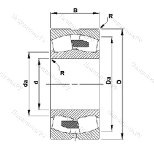 Подшипник роликовый радиальный самоцентрирующийся 23064YMB