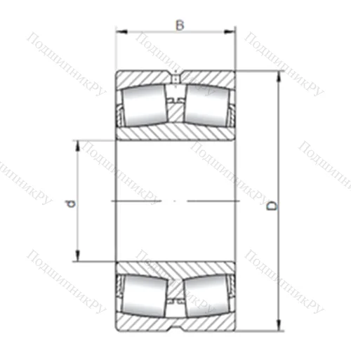 Подшипник роликовый радиальный самоцентрирующийся 232/630W 33 от производителя  ISO
