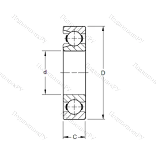 Подшипник шариковый радиальный 328W