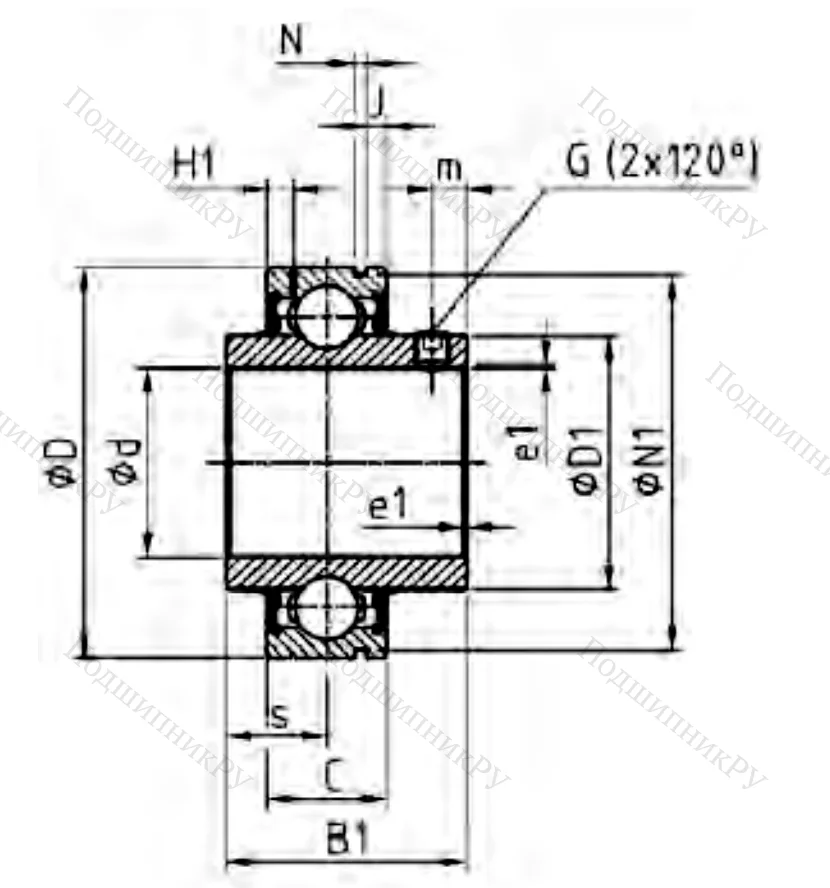 Корпусный подшипник CUC 208 в Омске