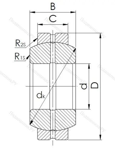 Шарнирный подшипник GE 55 ES в Омске