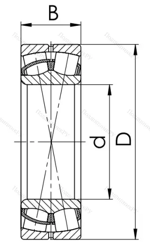 Сферический роликовый подшипник 53608 АН (22308 CCW 33) в Омске