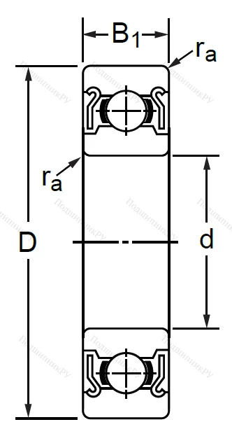 Дюймовый шариковый подшипник R 3 ZZ (KLNJ 3/16-2RZ) в Омске