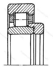 Подшипник  52616 размер 80x170x58 от производителя  ГОСТ