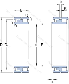 Подшипник NNU 4928 B/SPW 33