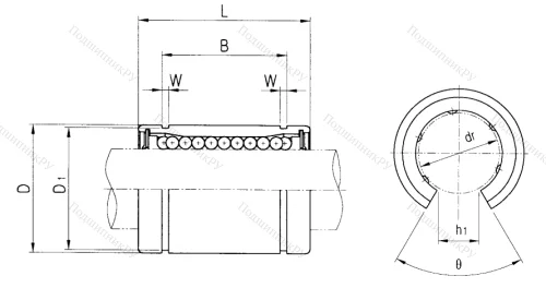 Подшипник LME 50 UU OP в Омске
