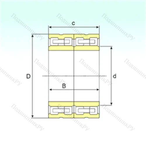 Подшипник роликовый радиальный FCD 76108260 от производителя  ISB