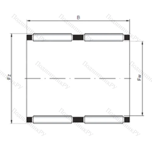 Подшипник игольчатый радиальный KK 30x35x26 от производителя  CX