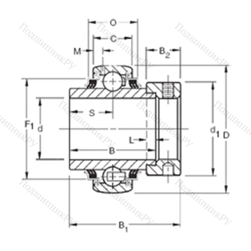 Подшипник шариковый радиальный G 1103KPPB 3