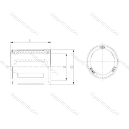 Подшипник шариковый линейный CLB 50 от производителя  Samick